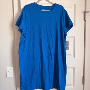 Blue T-Shirt dress. XL